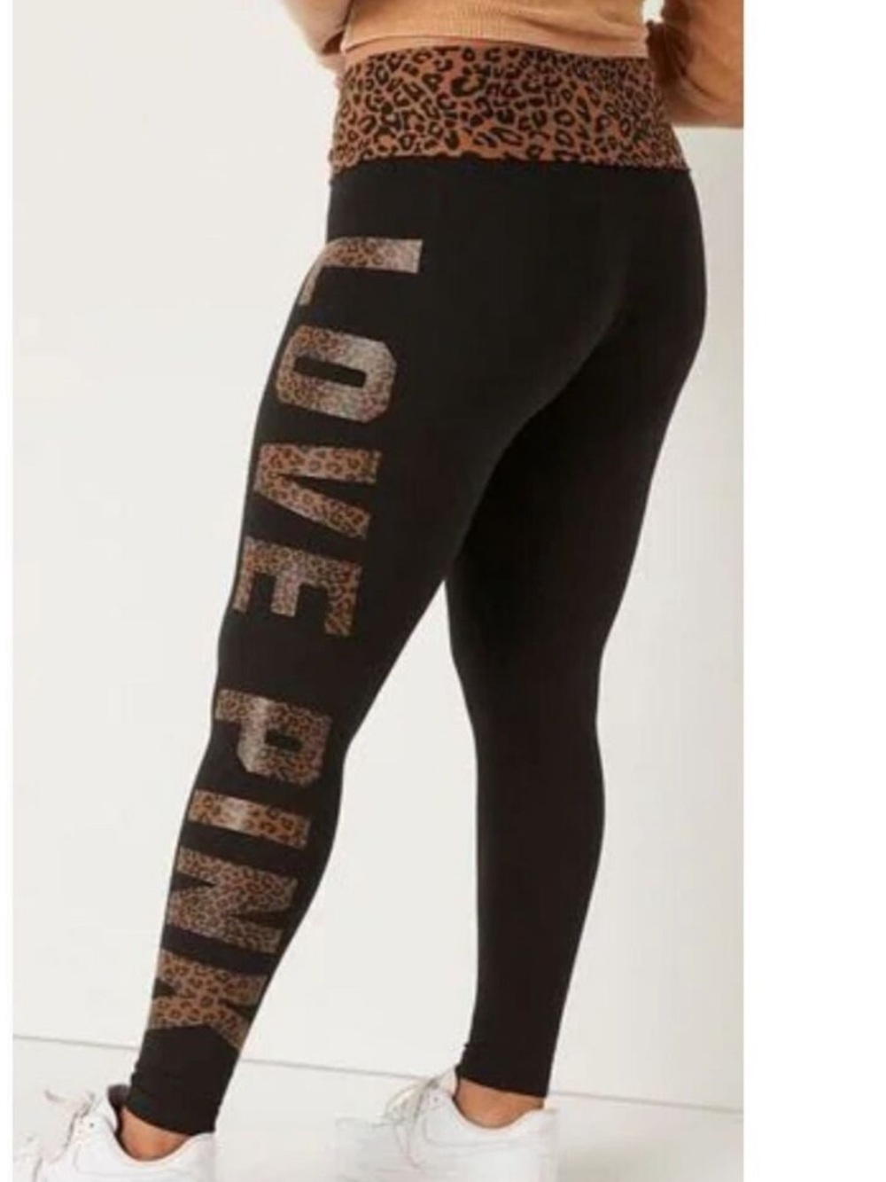 VS PINK 🤎 Leggings Logo 🖤 Yoga
